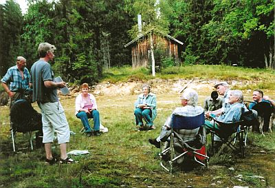 Skogsföreläsning. Foto: Gunilla Sundberg.