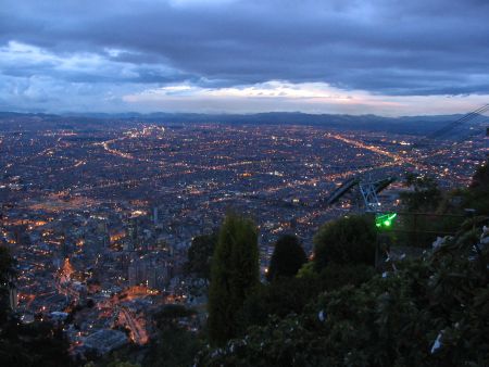 Vy över Bogota
