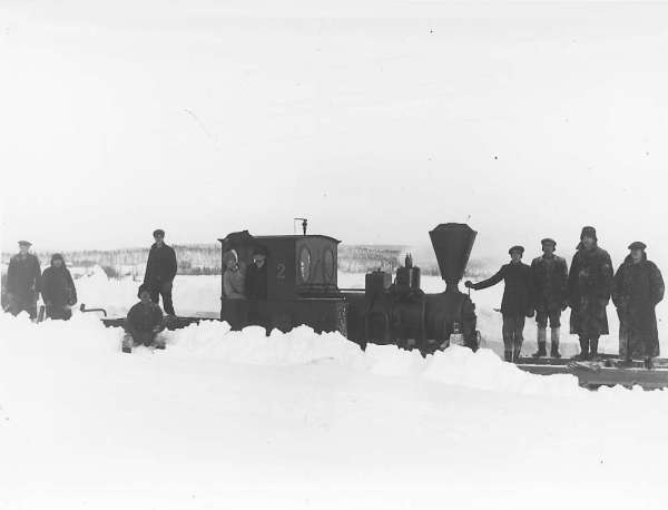 Snöplogning 1916