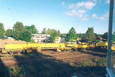 Banarbete på 1990-talet / Track work in the 1990s