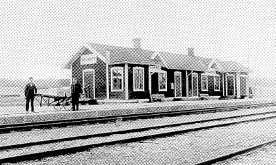 Gamla järnvägsstationen / The old RR station